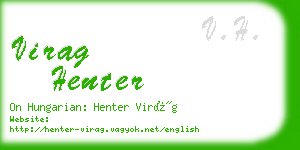 virag henter business card